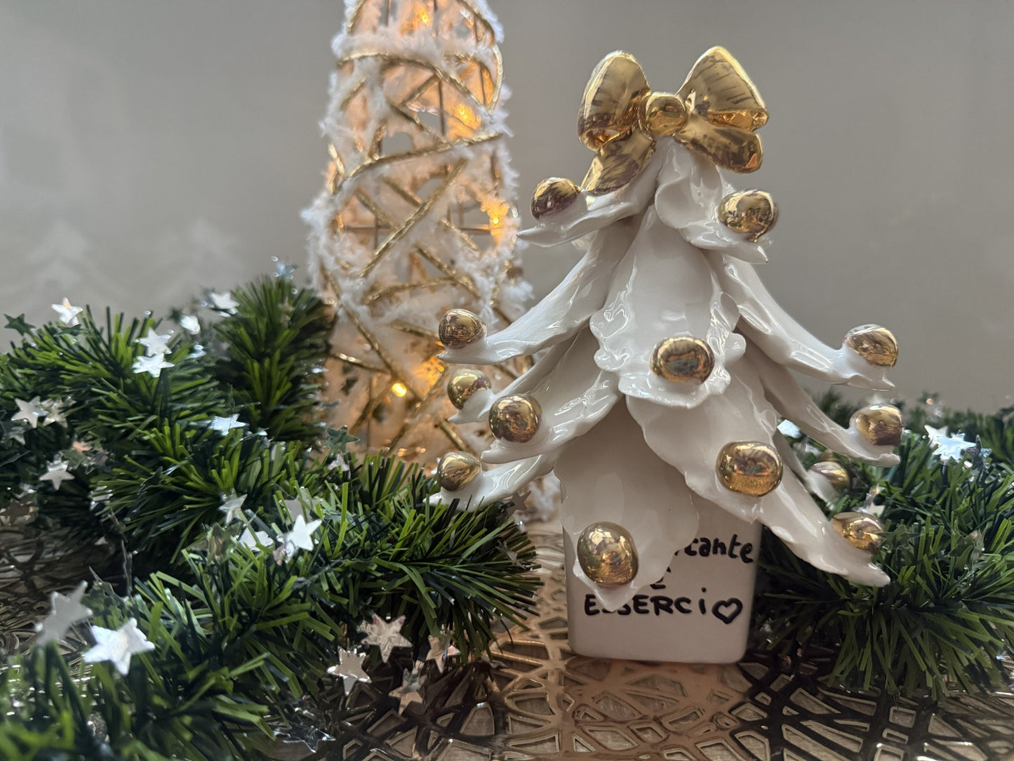 Alberello bianco GOLD "L'importante è ESSERCI"