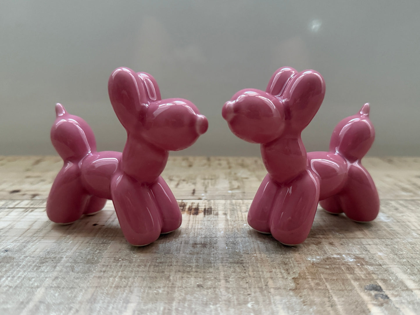 Cagnolini Balloon in Ceramica rosa