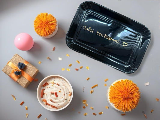 Vassoio in ceramica dolci tentazioni