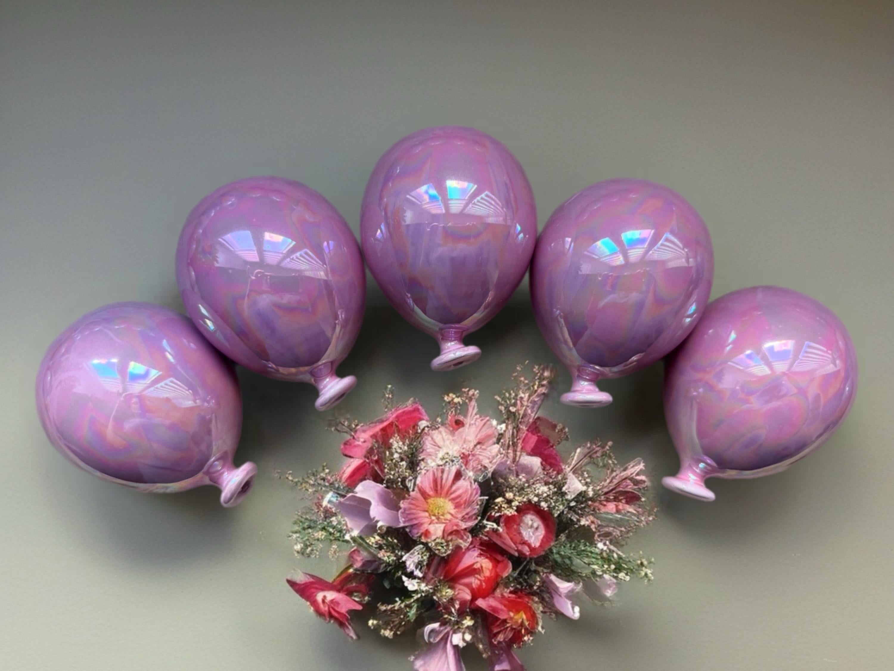 Palloncino 8 cm Rosa Perlato