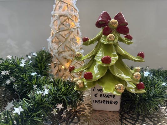 Alberello verde "Il vero dono è essere INSIEME"