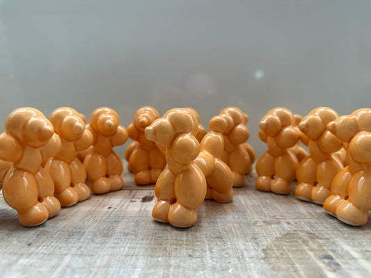 Cagnolini Balloon in Ceramica barboncino arancio