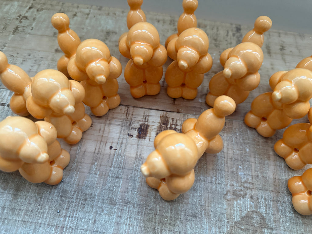 Cagnolini Balloon in Ceramica barboncino arancio