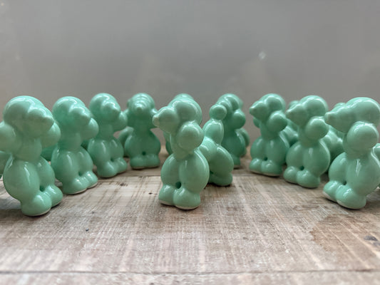 Cagnolini Balloon in Ceramica barboncino verde