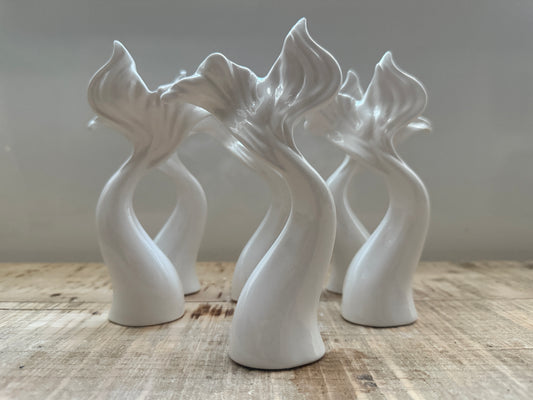 Coda di Sirena in Ceramica Bianca