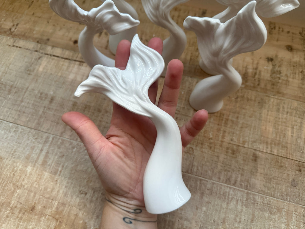 Coda di Sirena in Ceramica Bianca