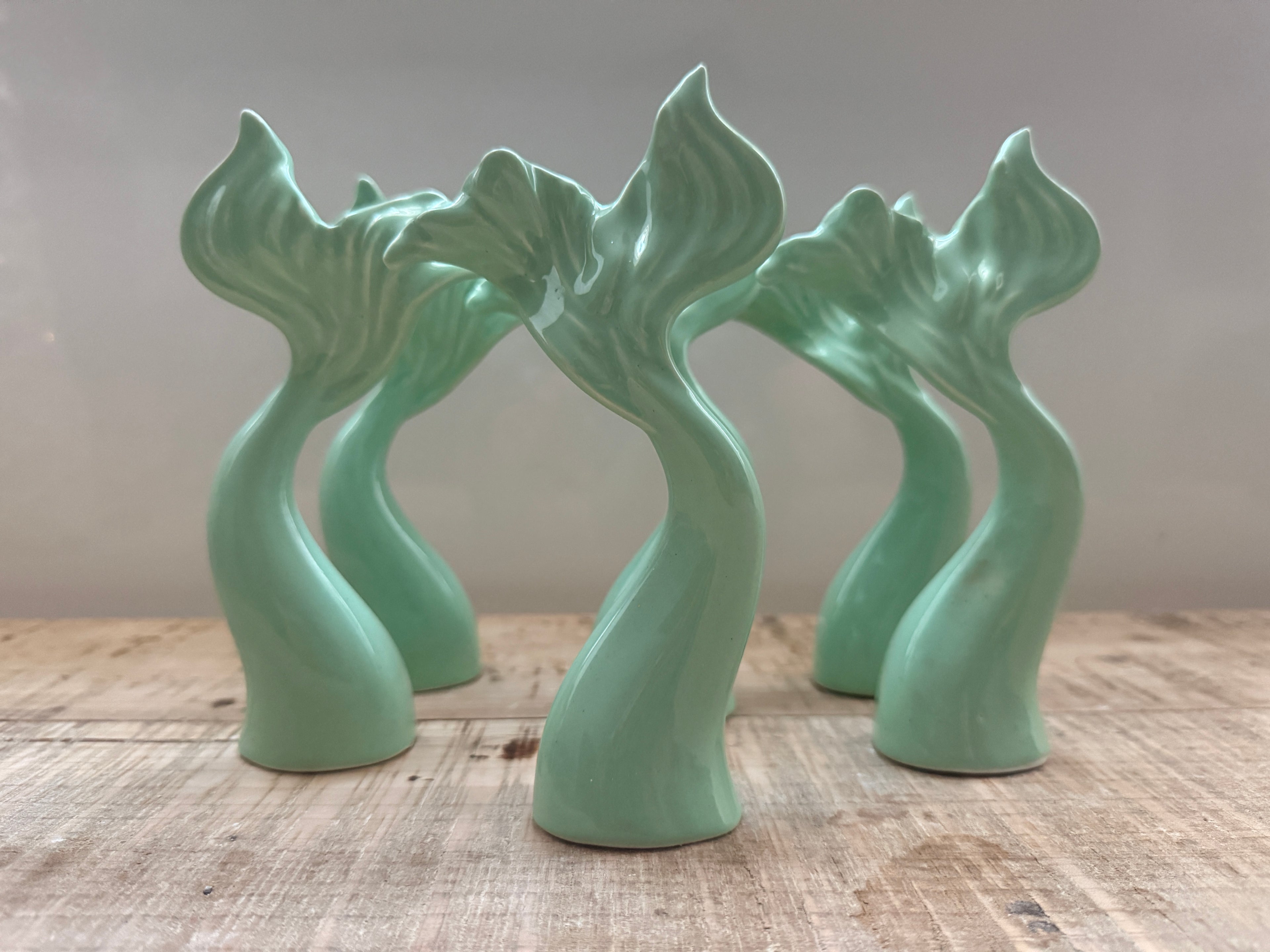 Coda di Sirena in Ceramica verde