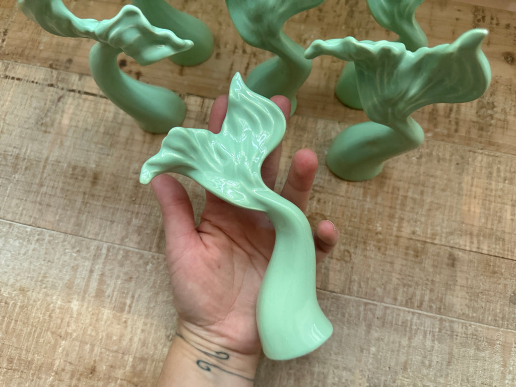 Coda di Sirena in Ceramica verde