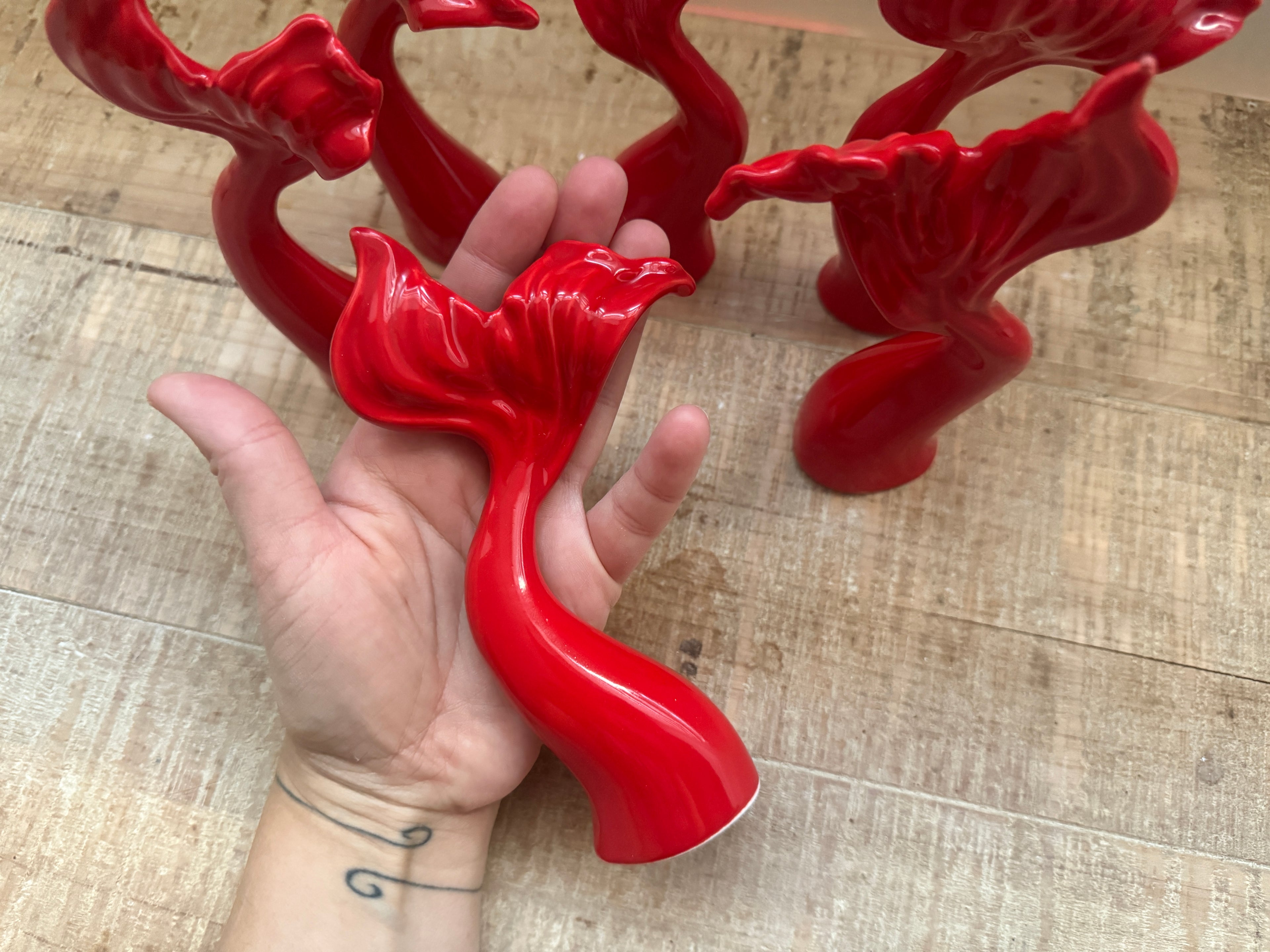 Coda di Sirena in Ceramica rossa