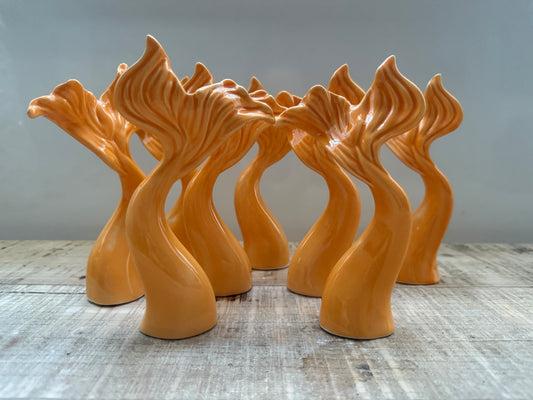 Coda di Sirena in Ceramica arancione