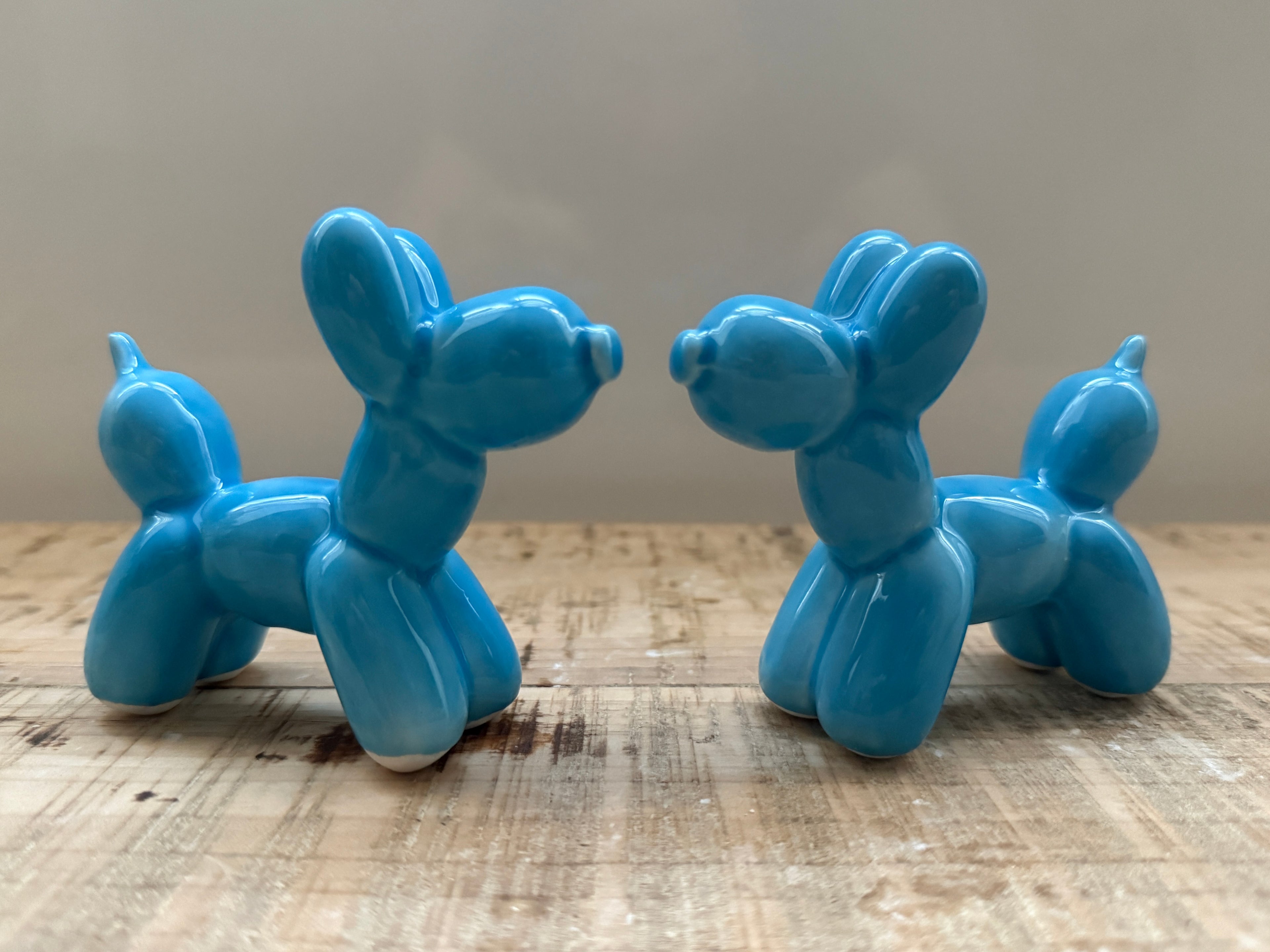Cagnolini Balloon in Ceramica azzurro